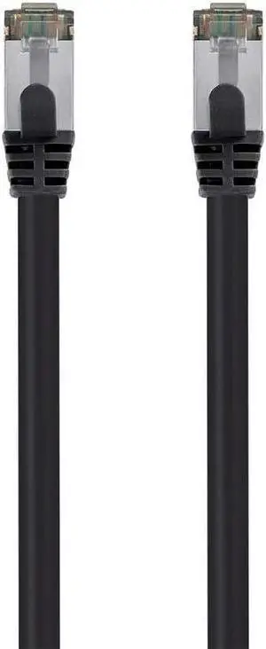 Monoprice Cat8 26AWG S/FeetP Ethernet Network Cable - 30 Feet - Black | 2GHz, 40Gbps, 3dB Headroom, Pure Bare Copper, PVC - Entegrade Series