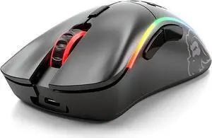 Glorious Model D Wireless Gaming Mouse - RGB Mouse Wireless - 69 g Superlight Mouse - Ergonomic Computer Mouse - Honeycomb Mouse (Matte Black)