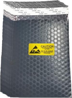 10pcs 6.3x8.2in/16x21cm AntiStatic Bubble Bags Static Shielding Bag for Hard Drive SSD HDD or Sensitive Electronic Components