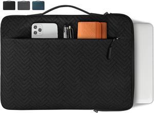 Laptop Sleeve 14 inch Laptop Case Waterproof Handle Laptop Bag Protective Business Computer Carrying Bag Compatible with 13.3-14 Inch Laptop/Chromebook/Notebook Black