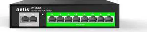 Netis PE110GC 8 2 Combo-Port All Gigabit PoE Switch (8 PoE Port) 802.3af/ 802.3at, 120w