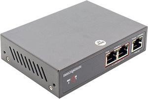 Gigabit PoE Extender 1 in 2 Ports Work with PoE Passthrough Switch PoE Injector, 10/100/1000 Mbps 30W PoE+ Supports IEEE 802.3af/at Power-Over-Ethernet Repeater
