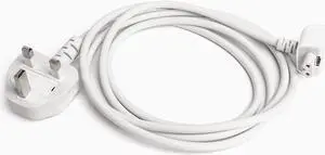 UK Power Adapter Extension Cable 1.8m/6ft for MacBook Apple Chargers, for International Travel with a Laptop