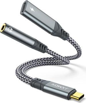 USB C to 3.5mm Headphone and Charger Adapter 2-in-1 USB Type C to Aux Jack Dongle Cable with PD 60W Fast Charging for iPhone 15 16 Pro Max Plus  Galaxy S22 S23 S24 Ultra Note 20 iPad Pro