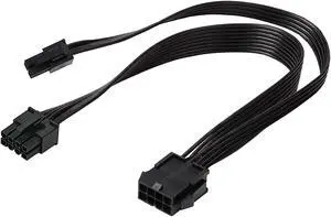 CPU 8 Pin Splitter ATX CPU 8 Pin Female to Motherboard CPU 8 Pin Male + CPU 4 Pin Male Power Supply Cable EPS 12V for Motherboard Converter Adapter Power Extension Cable 16 Inches TeamProfitcom