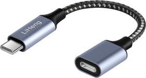 USB C to Lightning Audio Adapter Compatible with iPad Pro MacBook USB-C Male to Female Lightning Earphones Converter for iPhone 15 Pro Max / 15 Pro / 15 Plus / 15 Not Support Charging