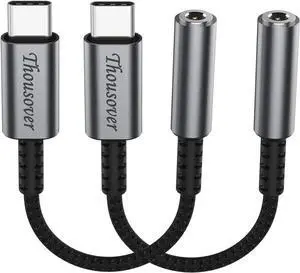 USB Type C to 3.5mm Female Headphone Jack Adapte