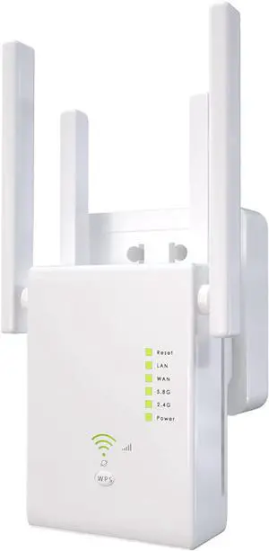 2022 WiFi Extender 1200Mbps WiFi Signal Booster for Home 6000 Sq.ft and 35 Devices, Dual Band 2.4G/5G Outdoor Signal Amplifier with Ethernet Port