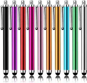 Stylus Pens for Touch Screens Pen 10 Pack of Pink Purple Black Green Silver Universal Screen Capacitive Compatible with Kindle ipad iPhone