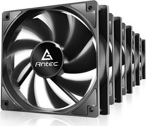 RGB Fans, PWM 120mm Case Fan, PC Fan, 60.4CFM Extreme Airflow, 4 Pin RGB Connector, P12 Series 5 Packs