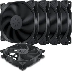 upHere 120mm Long Life Computer Case Fan Cooling Case Fan for Computer Cases Cooling,5-Pack,12BK3-5