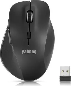 Portable Wireless Mouse for Laptop PC MacBook Desktop 2023 Version 2.4G Computer Optical/Ergonomic Mouse 6 Buttons 800/1200/1600 DPI with USB Receiver - Black Portable Wireless Mouse for Laptop PC MacBook Desktop 2023 Version 2.4G Computer Optical/Ergonomic Mouse 6 Buttons 800/1200/1600 DPI with USB Receiver - Black