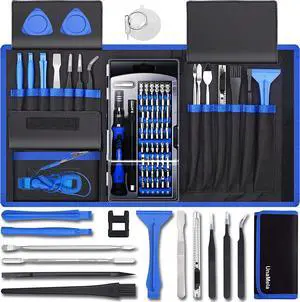 80 IN 1 Professional Computer Repair Tool Kit Precision Screwdriver Set with 56 Bits Magnetic Screwdriver Set for Laptop PC MacBook Tablet iPhone PS4 Electronics Gamer Tech Gifts for Men