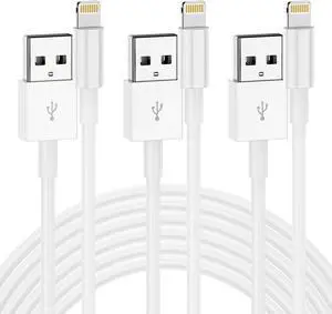 iPhone Charger Cable 10 Ft [ MFI Certified] 3Pack Extra Long USB to Lightning Cable 10 Feet  Charging Power Cord 10 Foot for iPhone 14 13 12 11 Pro Max Mini XR X 9 8 7Plus 6s ipad