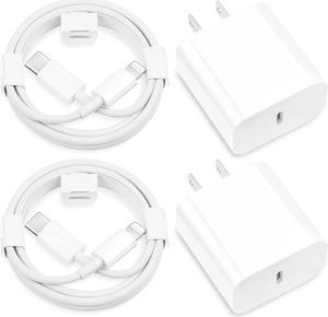 iPhone Fast Charger,Apple MFi Certified 2Pack 20W Type C Fast Charging Block with 6FT USB C to Lightning Cable Cord Compatible with iPhone 14/13/12/11/Pro/Pro Max/11/Xs Max/XR/X,iPad