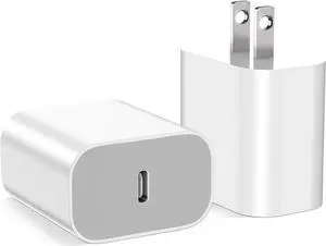 2Pack for iPhone 15 Charger Block MFI Certified Fast USB C Cube Wall Charging Power Adapter Plug for Apple,for iPhone15/15 Pro/15 Plus/15 Pro Max/14/13/12/11,for iPad Pro/Air/Mini USB-C Charge Brick