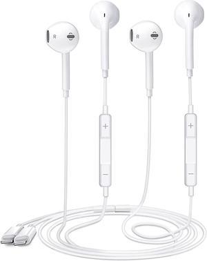 2 Pack-Apple Earbuds/iPhone Headphones/Wired Earphones/Lightning  Headsets[Apple MFi Certified] Built-in Microphone & Volume Control  Compatible with iPhone 14/13/12/11/SE/XR/8/7 Support All iOS System
