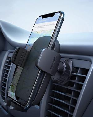 Phone Mount for Car [Super Stable & Easy] Upgraded Air Vent Clip Car Phone Holder Mount Fit for All Cell Phone with Thick Case Handsfree Car Mount for iPhone Automobile Cradles Universal