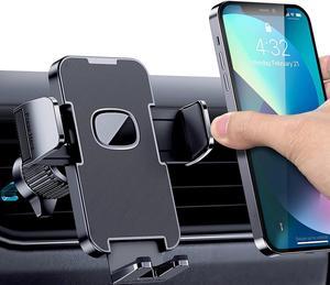 Car Vent Phone Mount for Car [Military-Grade Hook Clip] Phone Stand for Car [Thick Cases Friendly] Air Vent Clip Cell Phone Holder for Smartphone iPhone Automobile Cradles Universal