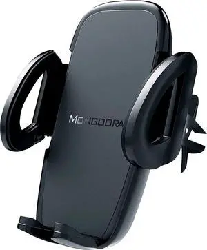 Air Vent Car Phone Mount Holder - Locking Cell Phone Car Mount Universal for Any Smartphone iPhone Android - Clip On Car Phone Holder for Dashboard - Stocking Stuffers