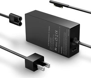 65W Surface Pro Charger Compatible with Microsoft Surface Charger for Surface Pro 9, 8, 7+, 7, 6, 5, 4, 3, X Surface Laptop 1 2 3 4 5 Surface Go 1 2 Surface Book 3,2,1 and Windows Laptop Charger