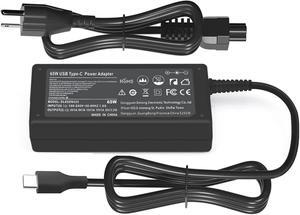 USB C Type C 65W AC Charger Fit for Lenovo Thinkpad E14 E15 X13 L13 L14 L15 T14 T15 ThinkPad T480 T490 T495 T590 Yoga IdeaPad C740 C940 Laptop Power Supply Adapter Cord
