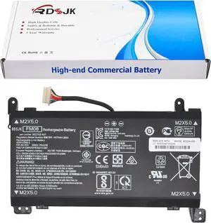 RDSJ FM08 Laptop Battery for HP Omen 17-AN013TX 17-AN014TX 17-AN014NG 17-AN012DX 17-AN041NG 17-AN080NZ 17-AN001CA HSTNN-LB8A HSTNN-LB8B 922752-421 922753-421 922976-855 12-Pin Connector 14.6V 83.22Wh