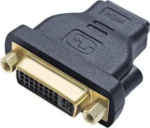DVI Female to HDMI Female Adapter HDMI to DVI-I Converter Bi-Directional 24+5 Port 4K 1080p Video for Computer Monitor PC TV Box Home Cinema Display