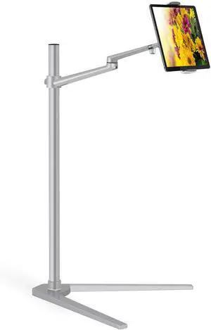 Tablet Holder for Bed  Height Adjustable Tablet Stand  360-Degree Rotative Design  Premium Durable Construction  Ideal for Movies, Teaching, Online Learning, Reading  Widely Compatible