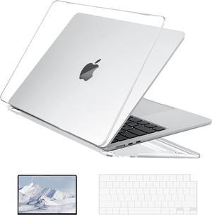 EooCoo Compatible with New MacBook Air 136 inch Case 2022 A2681 M2 Chip with Retina DisplayPlastic Hard Shell Case  TPU Keyboard Skin Cover  Screen Protector  Crystal Clear