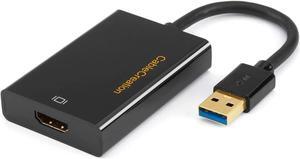 USB 3.0 to HDMI Adapter with DisplayLink USB External Display Graphics Adapter Compatible with Windows 11 10 and macOS Black