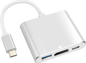 USB C to HDMI Adapter - 4K Multiport AV Converter for MacBook Pro/Air iPad Pro - With USB C USB 3.0 and HDMI Ports