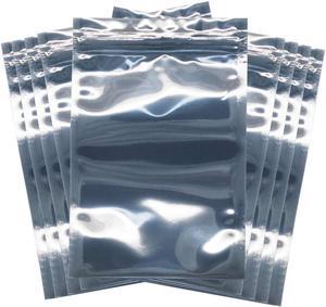 100 Pcs Antistatic Bag (10x15cm/ 4 X 6 inches) Resealable for 2.5 Inch SSD HDD and Electronic Device Anti Static Bag New