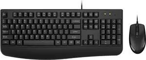 Wired Keyboard and Mouse Combo, EDJO Full-Sized Ergonomic Computer Keyboard with Palm Rest and Optical Wired Mouse for Windows, Mac OS Desktop/Laptop/PC Wired Keyboard and Mouse Combo, EDJO Full-Sized Ergonomic Computer Keyboard with Palm Rest and Optical Wired Mouse for Windows, Mac OS Desktop/Laptop/PC