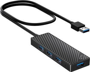 INVZI USB Hub 3.0 4-Port, Ultra Slim Data USB Splitter with 2ft Extended Cable Compatible for PC, MacBook, Mac Pro/Mini, iMac, Laptop, Surface Pro, PS4, XPS, Flash Drive, Xbox One, Mobile HDD INVZI USB Hub 3.0 4-Port, Ultra Slim Data USB Splitter with 2ft Extended Cable Compatible for PC, MacBook, Mac Pro/Mini, iMac, Laptop, Surface Pro, PS4, XPS, Flash Drive, Xbox One, Mobile HDD