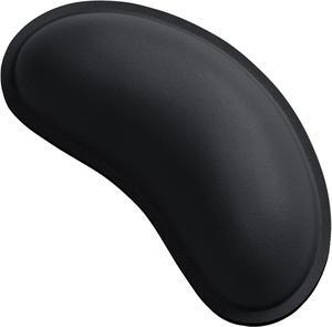 Mouse Wrist Rest Ergonomic Memory Foam Mouse Wrist Support Leather Hand Rest Pad Cushion for Gaming Office Computer Laptop Wireless Mouse Men Women Pain Relief & Easy Typing Black