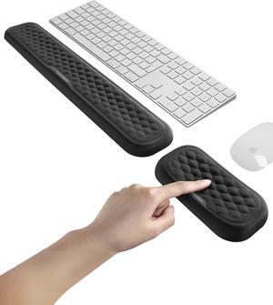 Wrist Rest for Keyboard and Mouse Computer Ergonomic Wrist Support Pad Soft Memory Foam Arm Cushion for Desk Palm Hand Office Laptop Typing