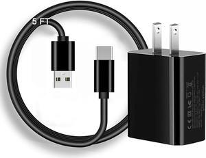 6Ft USB-C Wall Charger Cable Compatible for Jitterbug Lively Smart 3rd Generation, Jitterbug Flip 2nd Generation USB Type C Charger Cord