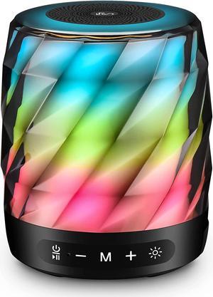 LFS Bluetooth Speakers,Premium 20W Sound Portable Speakers Bluetooth Wireless,TWS Bluetooth 5.0 Outdoor Speakers with Stable Connection,LED Lights Waterproof Bluetooth Speaker,20H playtime
