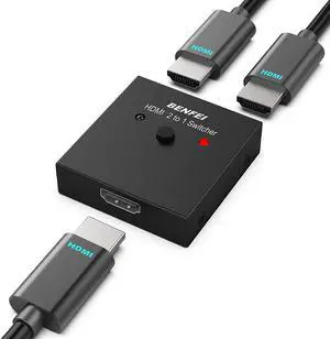 HDMI Switch 4K@60Hz, Bi-Directional HDMI Switcher 2 Input 1 Output, 1 Input 2 Output, Supports 4K 3D HD 1080P Compatible for Firestick, Xbox PS4 Roku HDTV HDMI Switch 4K@60Hz, Bi-Directional HDMI Switcher 2 Input 1 Output, 1 Input 2 Output, Supports 4K 3D HD 1080P Compatible for Firestick, Xbox PS4 Roku HDTV