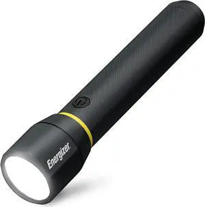ENERGIZER LED Flashlight Vision PRO Ultra Bright 1000+ Lumens IPX4 Water Resistant Aircraft-Grade Aluminum LED Light Rugged Metal Flash Light for Outdoors Emergency Power Outage Black