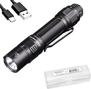 PD36 TAC Tactical Flashlight, 3000 Lumen USB-C Rechargeable, with LumenTac Organizer