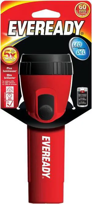 EVEREADY LED Flashlight Bright Flash Light Durable and Easy-to-Use Perfect Flashlights for Camping Accessories Emergency Survival Kits Safe Flashlights for Kids Batteries Included