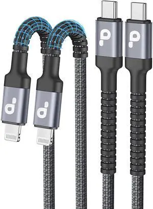 USB C to Lightning Cable 6FT 2Pack iPhone Charger Fast Charging USBC iPhone Charger Type C iPhone Charging Cord [ MFi Certified] for iPhone 14 13 12 11 Pro Max Xs 8 Plus and More