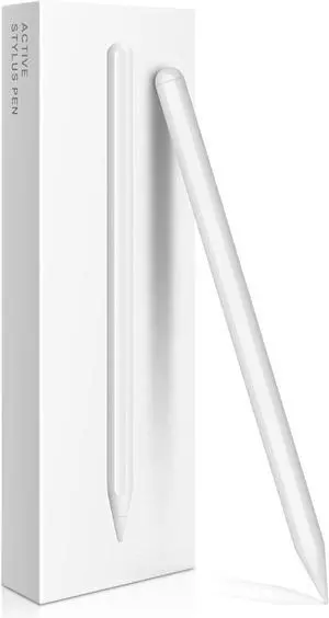 Stylus Pen 2nd Generation with Magnetic Wireless Charging Stylus Pen 2nd Generation Smart Pen Compatible with iPad Pro 11 in 1/2/3/4 iPad Pro 12.9 in 3/4/5/6 iPad Air 4/5 iPad Mini 6 White
