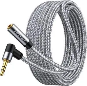 Headphone Extension Cable 10 ft 3.5mm Extension Double Shielded Stereo Jack Male to Female Aux Extension Cable TRS Auxiliary ExtenderAudio Extension Cable Braided 1/8 AUX Extension Cord