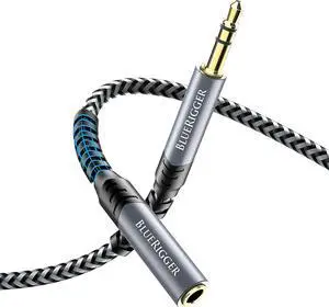 Headphone Extension Cable (3FT 24K Gold Plated Jack Hi-Fi Sound 3.5mm Male to Female Stereo Audio Cable)  Aux Cord for iPod Laptops Smartphones Speakers Tablets Home Car Stereo
