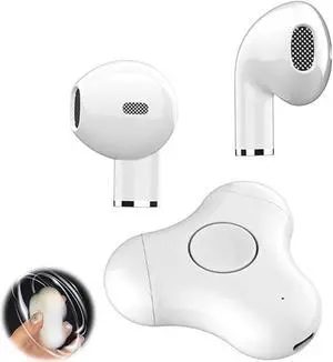 Fingertip Gyroscope Bluetooth Headset, Wireless Cell Phone Headset with Intelligent Noise Reduction and Microphone, Bluetooth 5.3 Dustproof and Waterproof