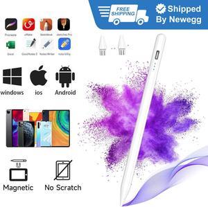 JIMTAB Apple Pencil for iPad, 13 mins Fast Charging Apple iPad Pencil with Palm Rejection, 4 lights battery level, Compatible with Windows, IOS, Android and Touch-screen Laptops, Tablet, Mobile Phones