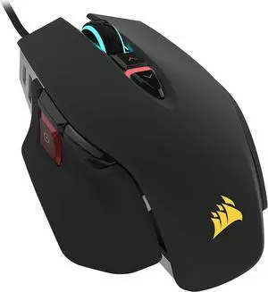 Corsair M65 RGB Elite  Wired FPS and MOBA Gaming Mouse  Adjustable Weight and Balance  Durable Aluminum Frame  18,000 DPI Optical Sensor , Black